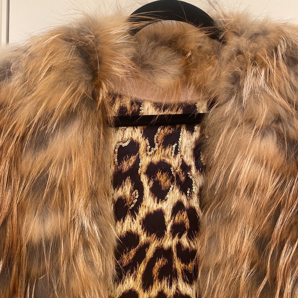Just Cavalli arctic fox fur reversible vest, size S/M - Picture 2 of 16